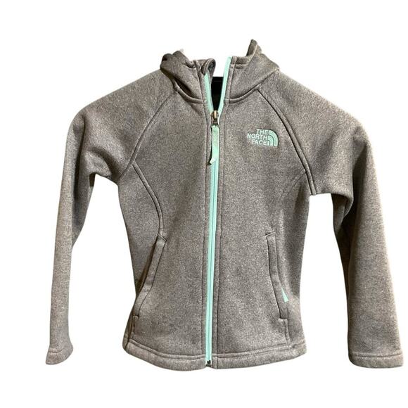 NORTH FACE Girls' Banderitas Full-Zip Jacket XS 6 Grey Heather - Picture 1 of 11